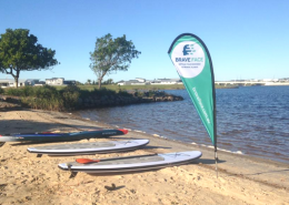 Sunshine Coast Teardrop flying banners and Flags